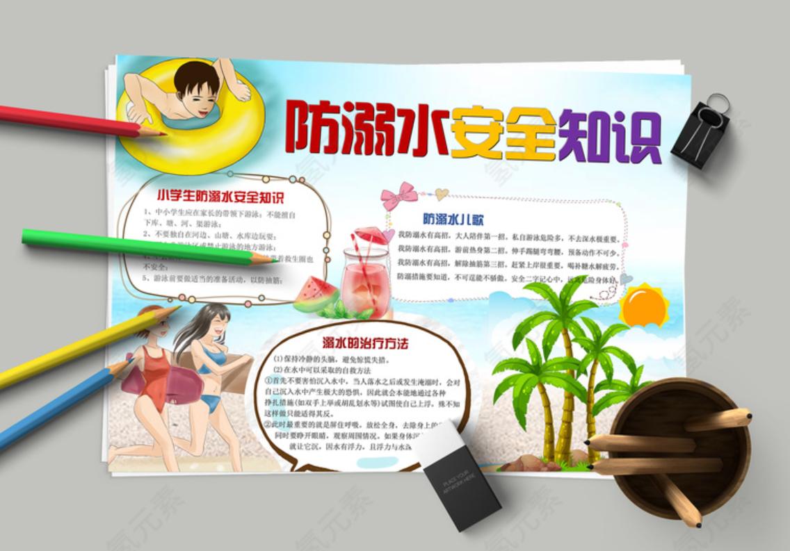 中小学生防溺水手抄报内容,中小学生防溺水手抄报