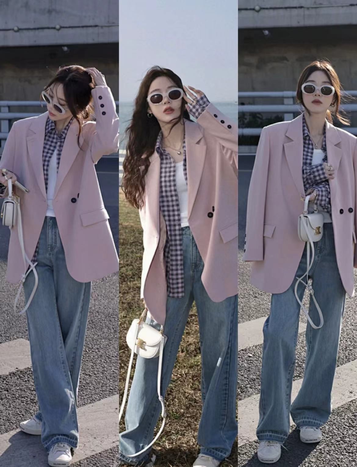 黑色冬天西装外套怎么穿搭才好看,春夏浅色系西装内搭推荐