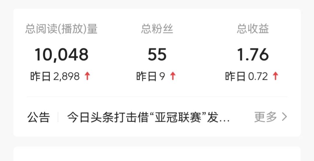 头条第七天，今天涨粉了，知乎等级也升了，继续努力