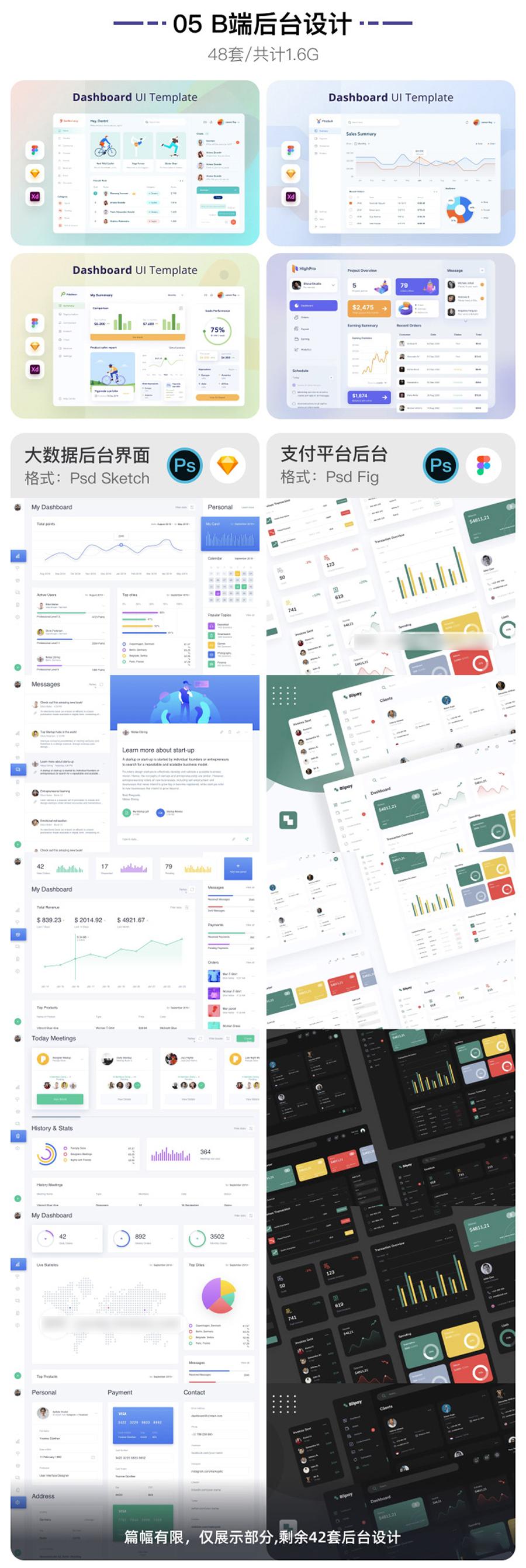 会员福利~UI面试作品集模板【736期】