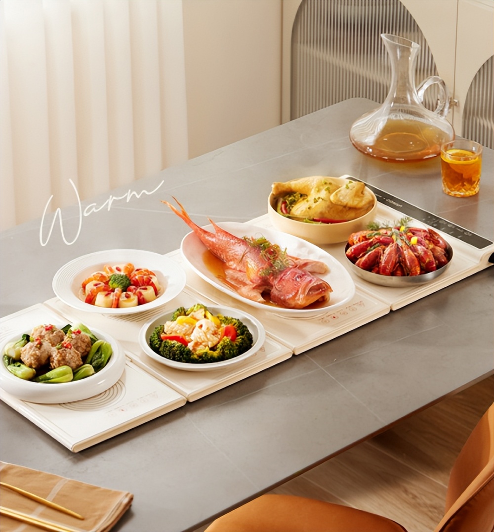 60秒速热的暖菜板子你见过吗？每天的饭菜都是热乎的！收纳还简单