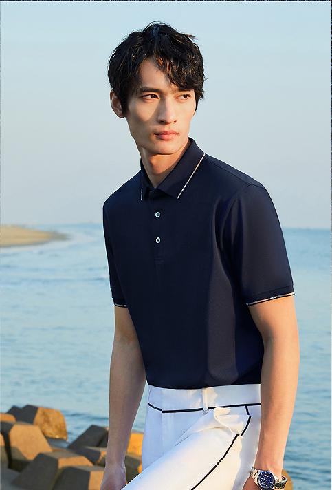 男士polo衫最好选什么颜色,男士polo衫凉爽透气七匹狼
