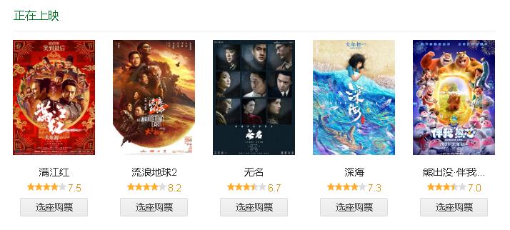 2019年末正热映的5部电影,五部正在热映的电影