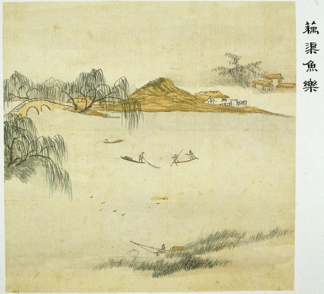 江南烟雨行舟风景图,江南山水风景欣赏