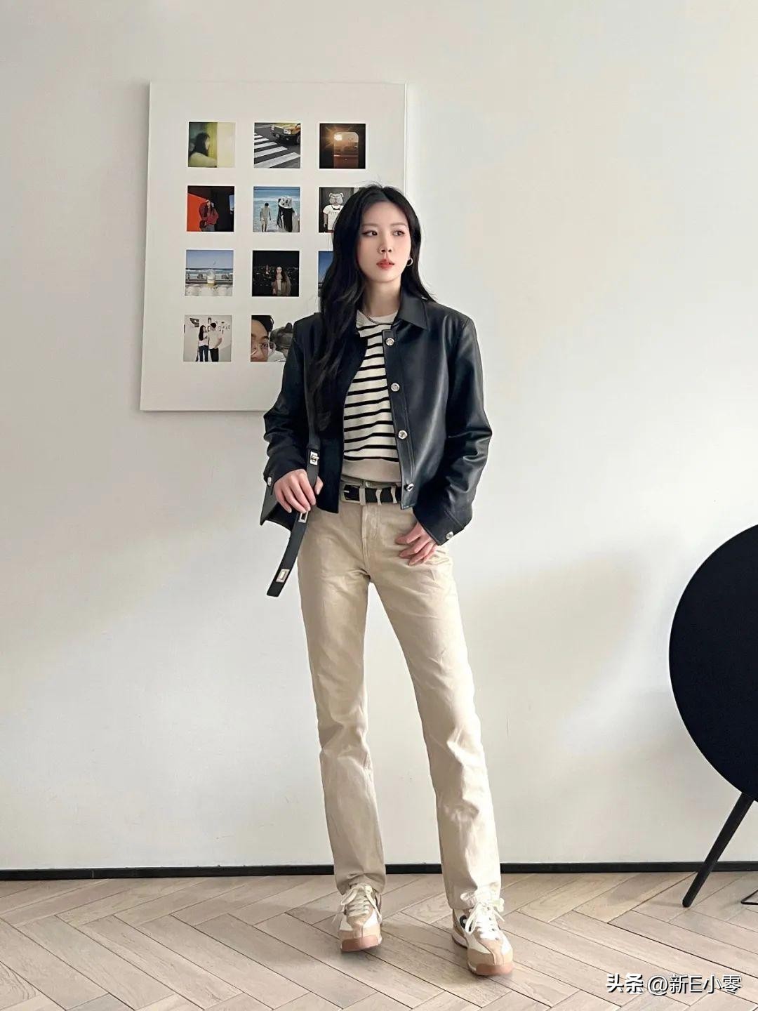 2024早春新款皮衣大码,一件皮衣有多百搭