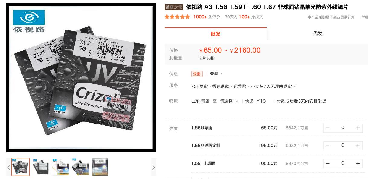 10大眼镜镜片品牌排行,值得推荐的眼镜网店