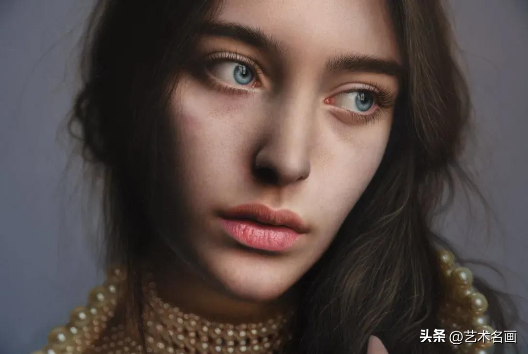 布格罗油画人物高清作品图文,马可格拉西超写实油画图片