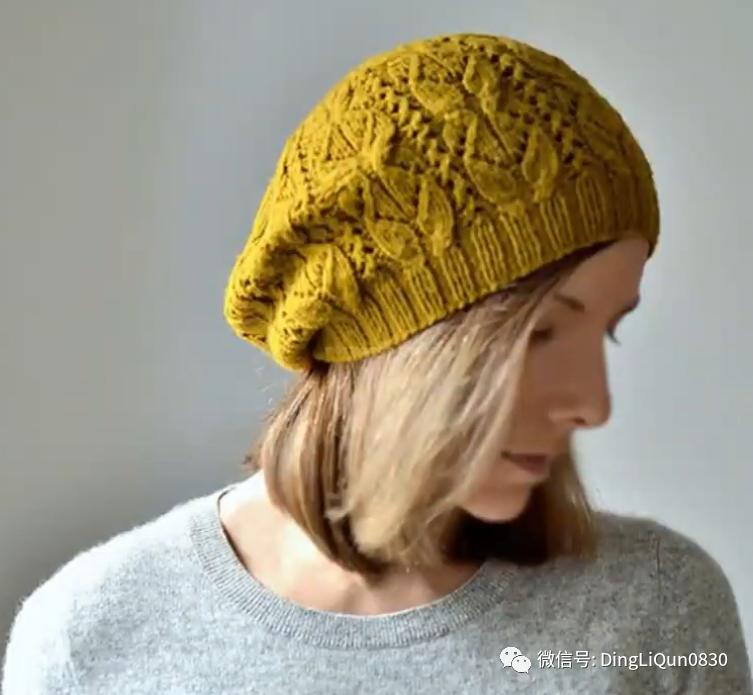 针织帽贝雷帽,针织时尚贝雷帽高级感