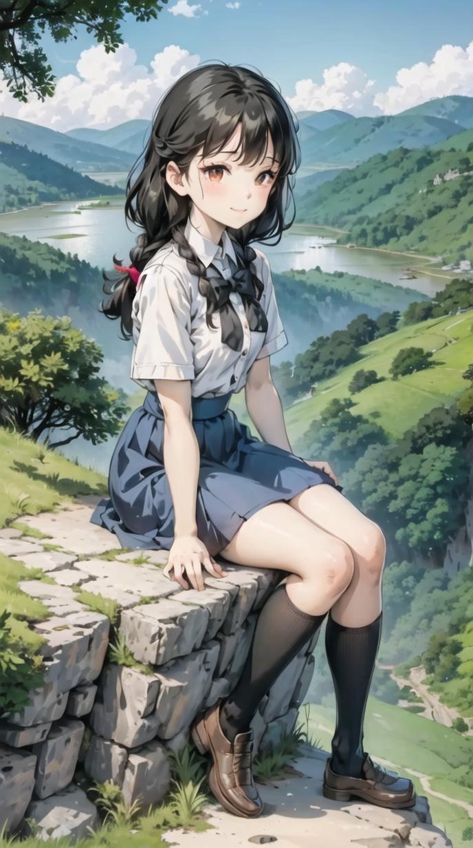 二次ai元少女壁纸,超清ai二次元壁纸