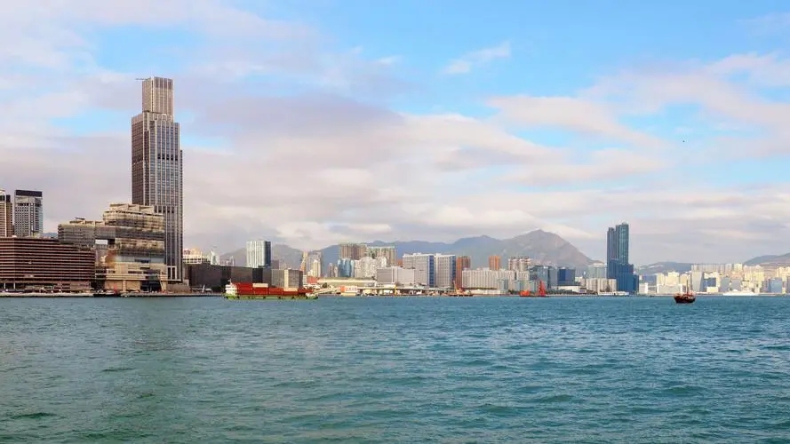香港维多利亚港和紫荆花广场,香港大都市维多利亚港