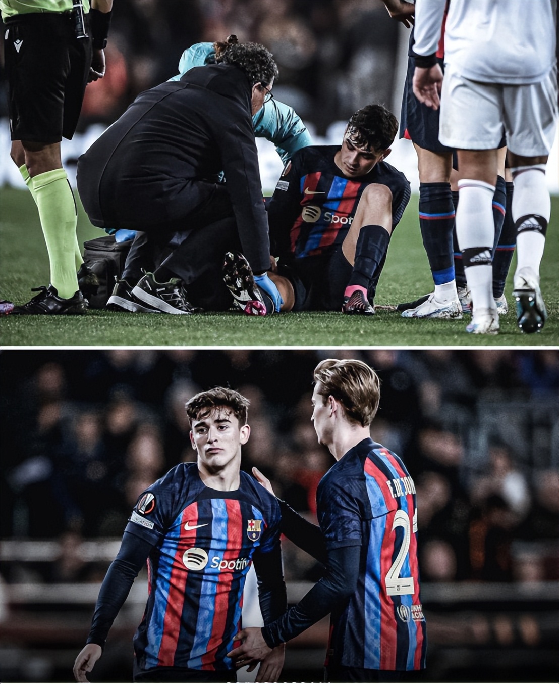 曼联对巴萨欧联现场球迷反应,巴萨vs曼联欧联看好谁