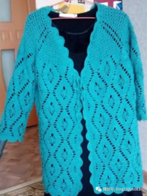 钩针短款开衫编织图解,钩针编织衣服成人开衫教程完整的