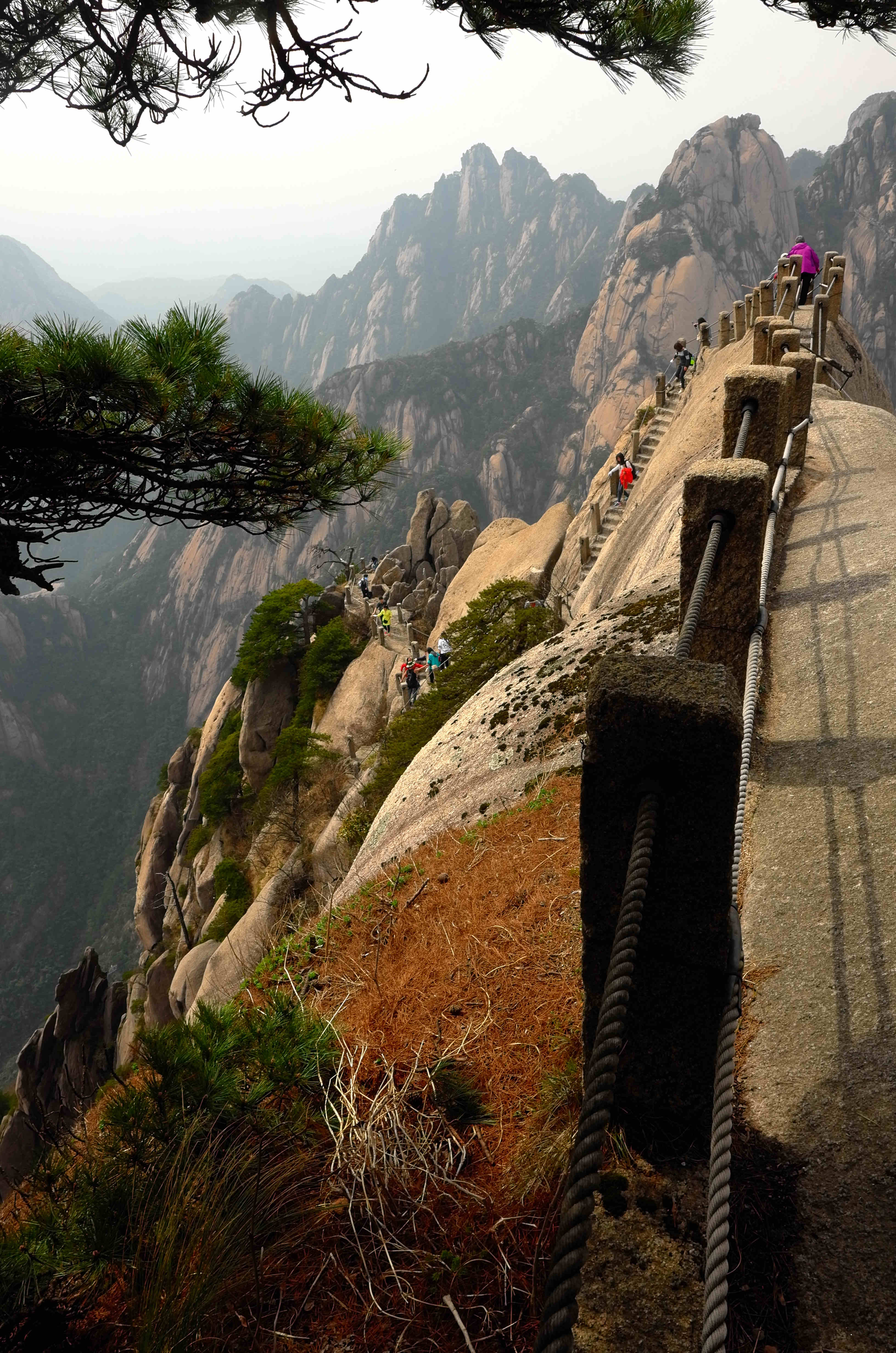 黄山天都峰会走鲫鱼背吗,黄山天都峰鲫鱼背第一视角