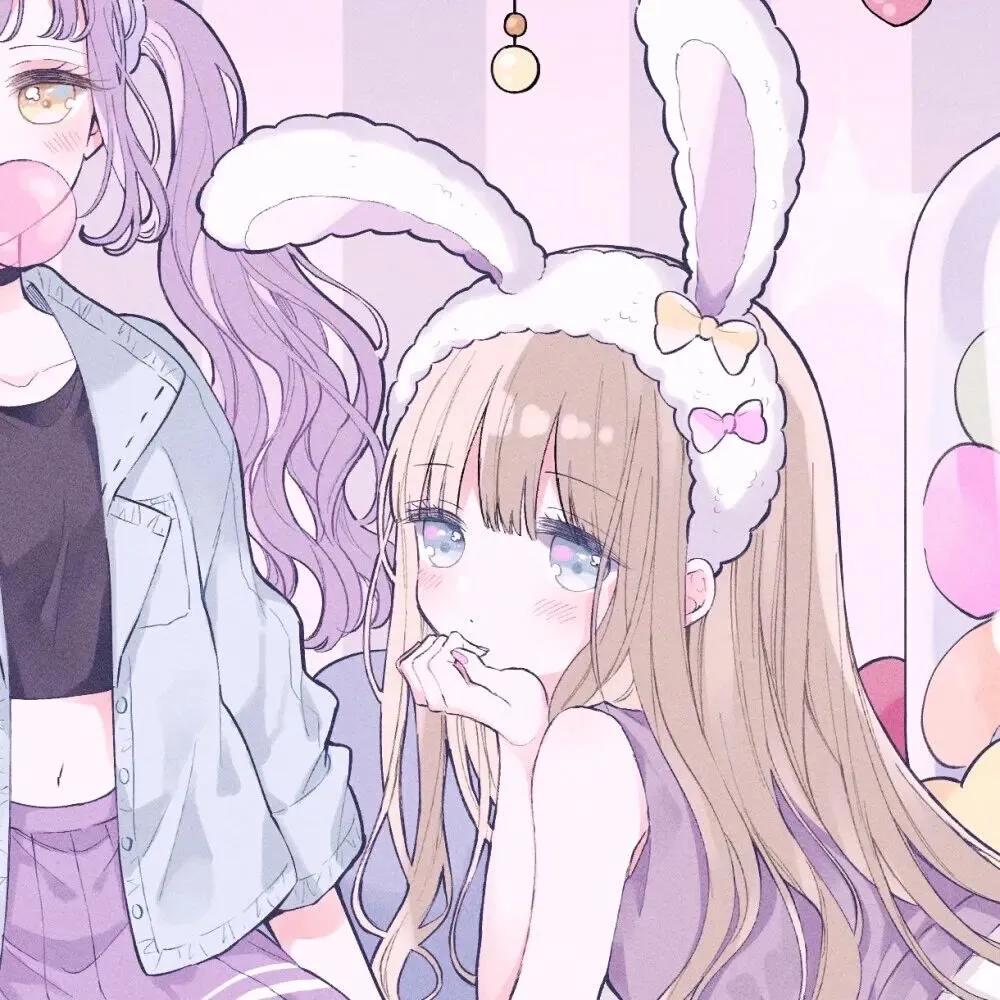 萌妹的闺蜜头像二人,神仙闺蜜头像双人真人