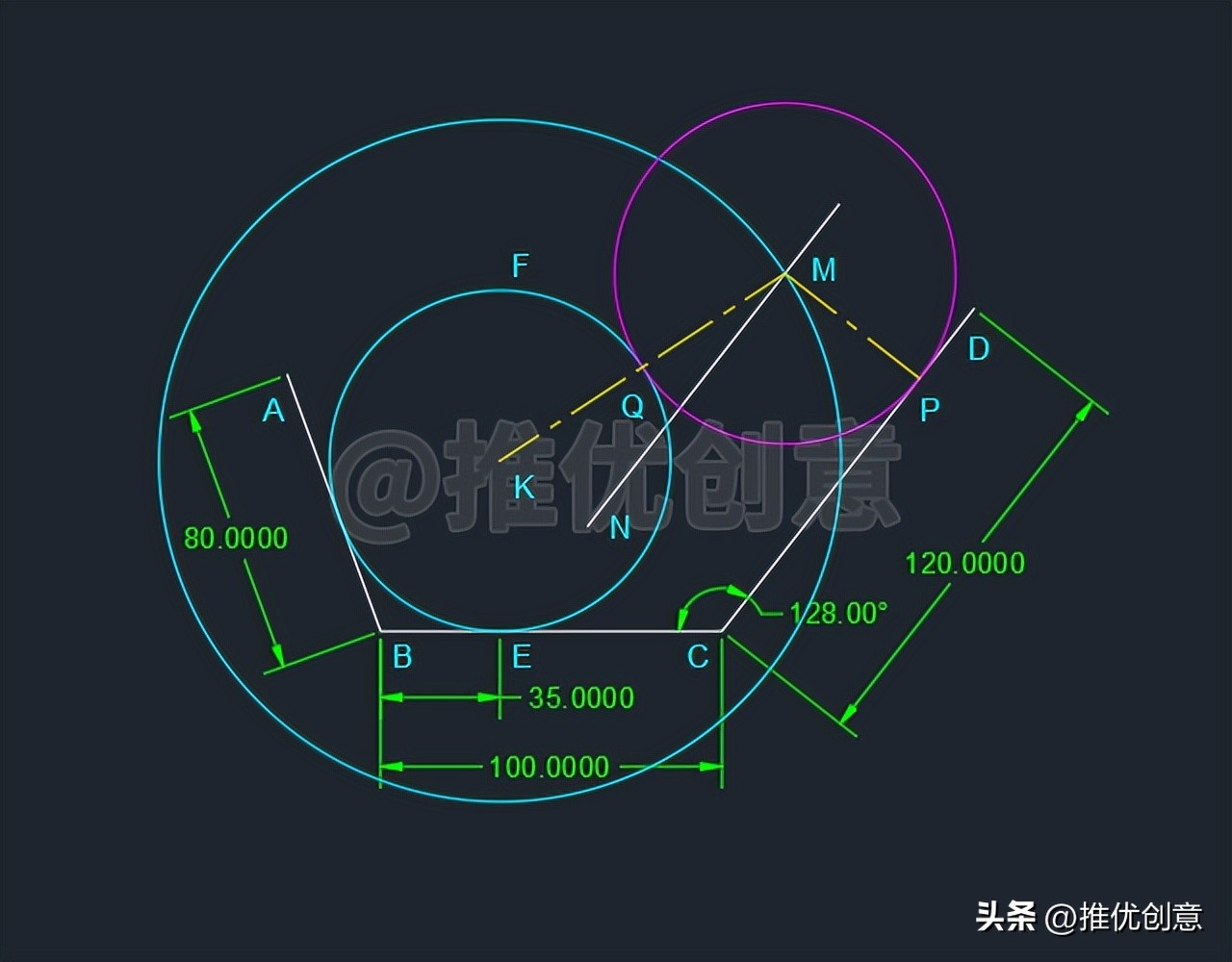 cad基础操作偏移,cad教程偏移操作