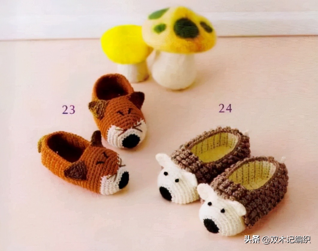 松鼠绒毛线婴儿鞋编织视频,网红毛线编织婴儿鞋视频