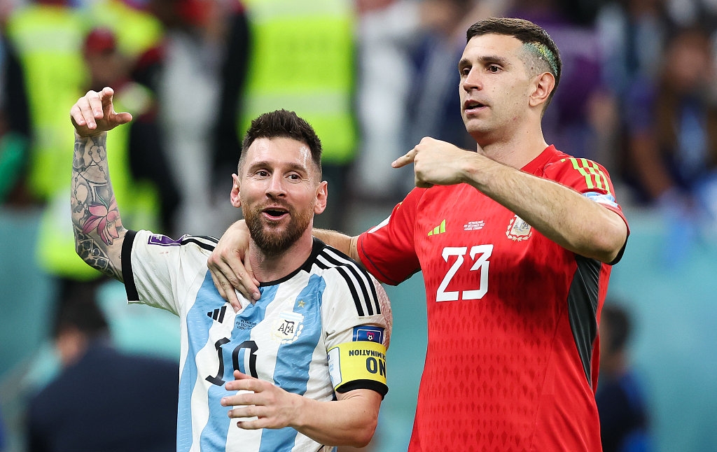 大马丁世界杯评价梅西,阿根廷大马丁决赛扑救梅西反应