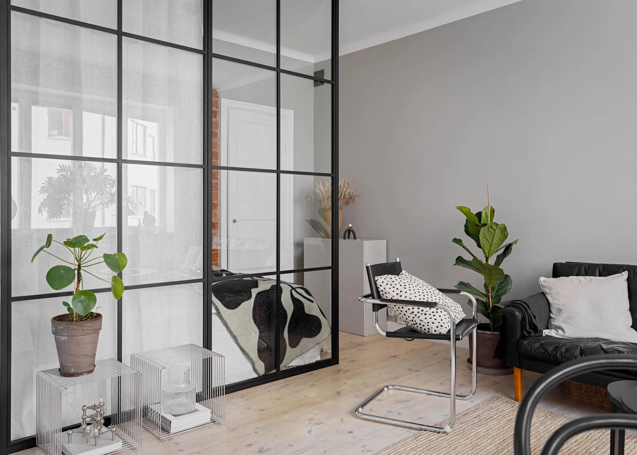 玻璃墙做什么隔断好看,家装玻璃隔断采光墙效果图