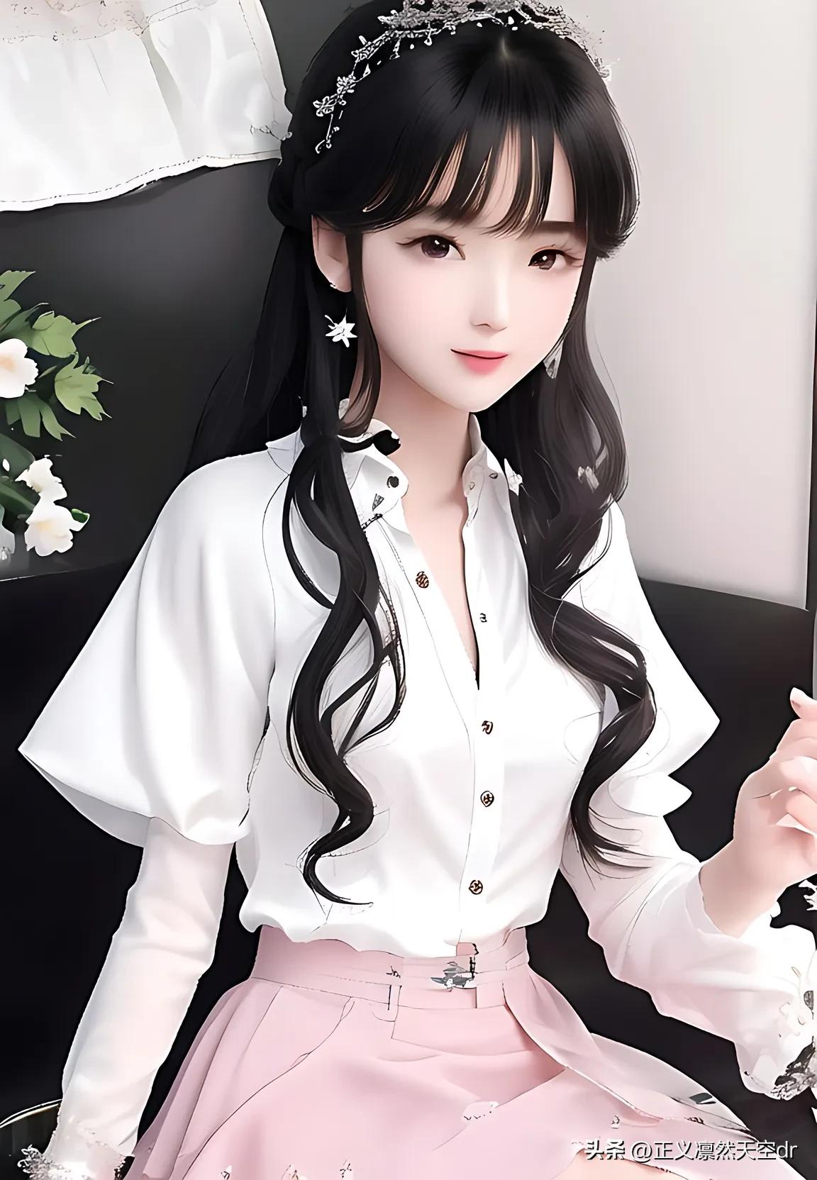 高端上档次白衬衫国风,白衬衫小姐姐