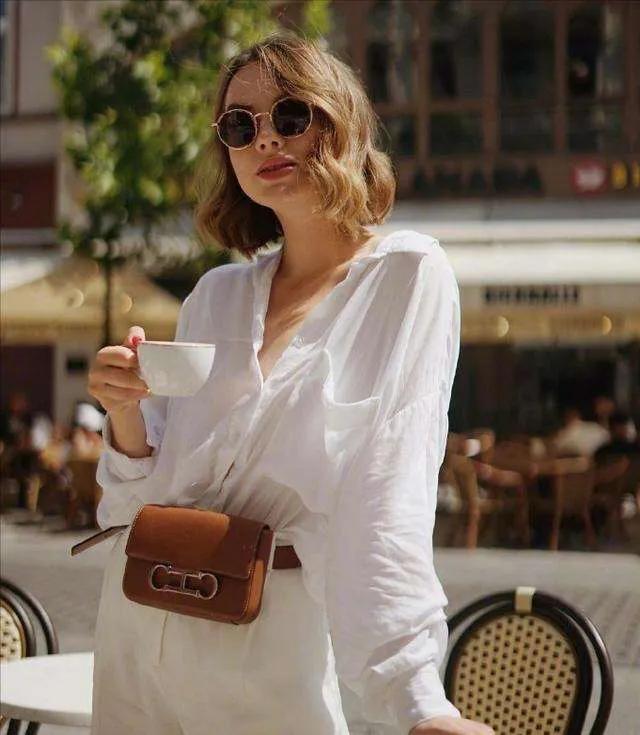 法式衬衫的各种穿搭风,法式轻奢衬衫高级感小众上衣
