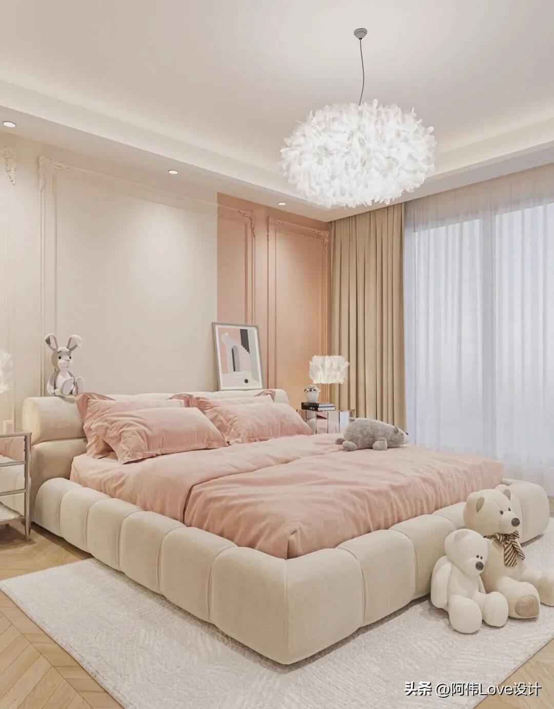 卧室墙面漆颜色搭配,婚房卧室窗帘颜色搭配