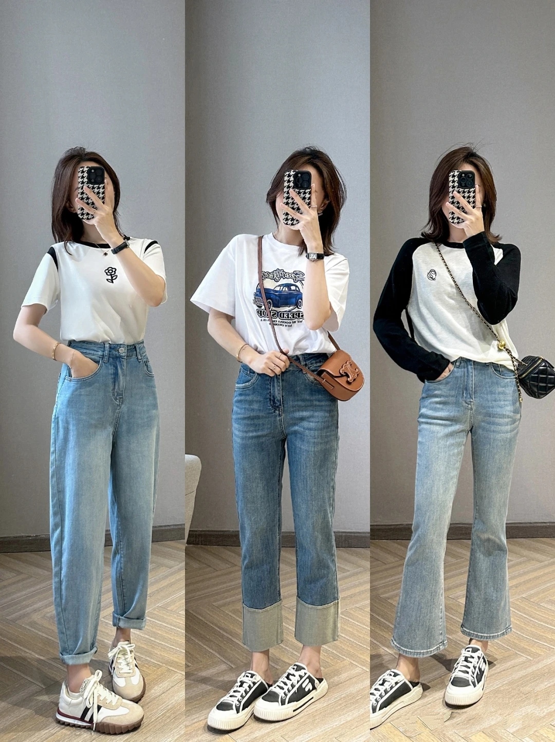 看了这些穿搭示范，才知道一条普通牛仔裤，中年人穿也这么时髦！