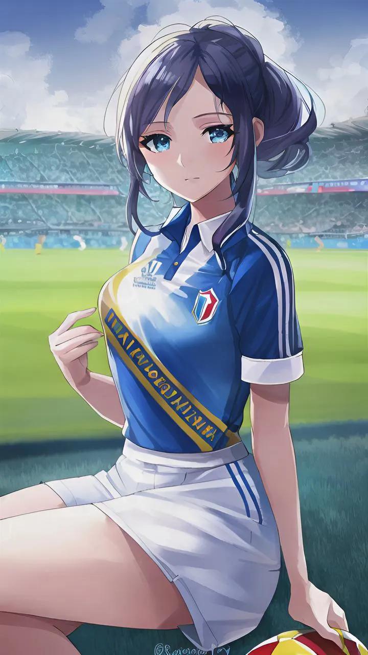 ai绘画足球视频,法国队ai绘画