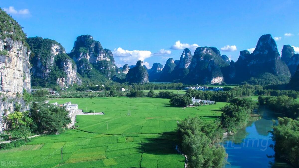 广西农村山水田园美景,广西7处山水田园风光