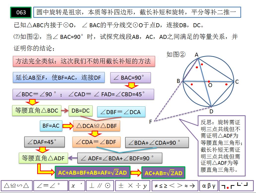 截长补短法解四边形问题,初中数学几何模型角平分线模型