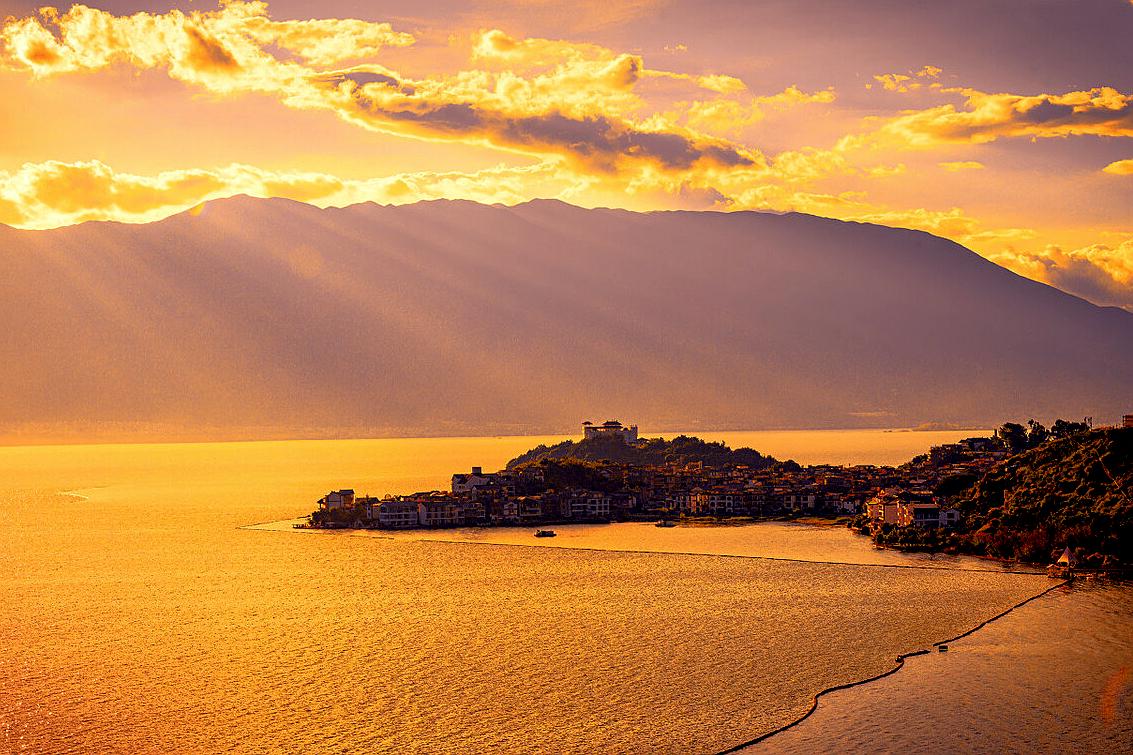 大理洱海五个古镇,大理洱海一圈有多少打卡地