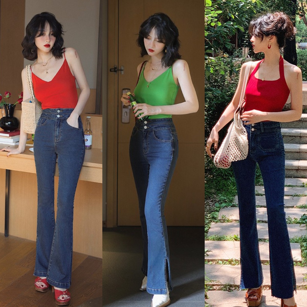 夏日穿这些裤子让你显瘦又显腿长,小个子显瘦显腿长裤子推荐