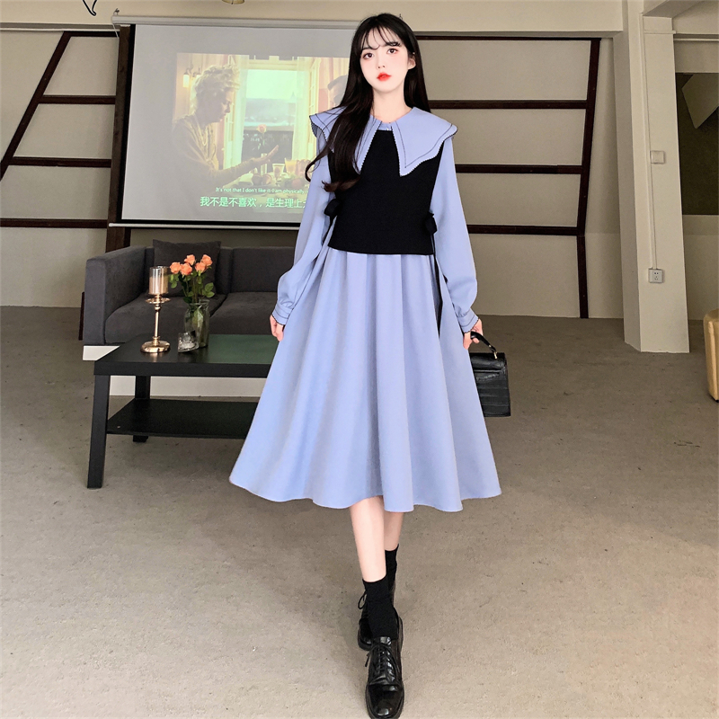 裙子小个子微胖连衣裙,显瘦减龄微胖连衣裙