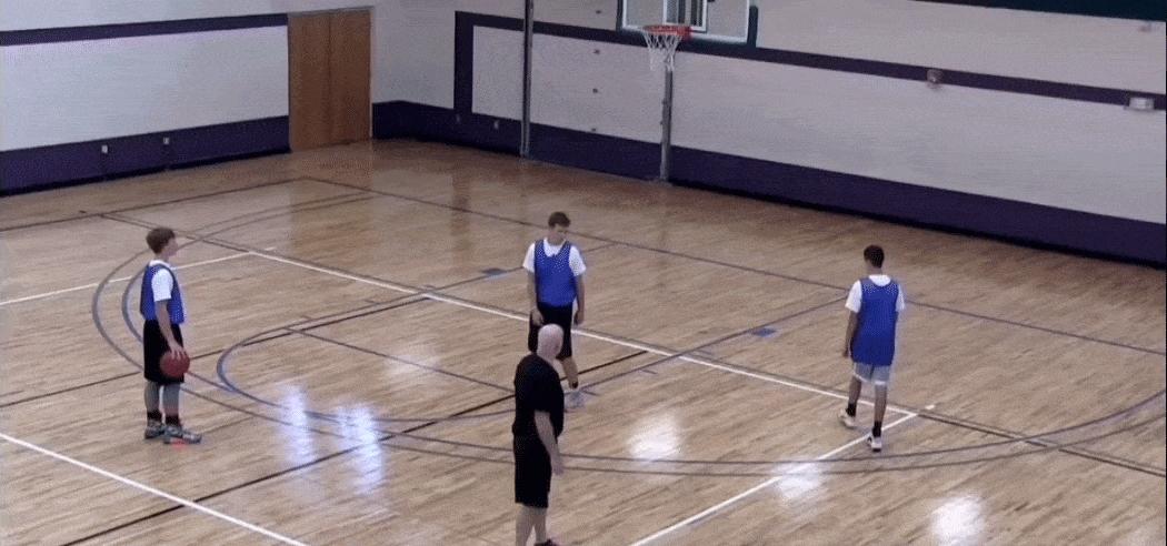 无球掩护犯规,三对三无球掩护