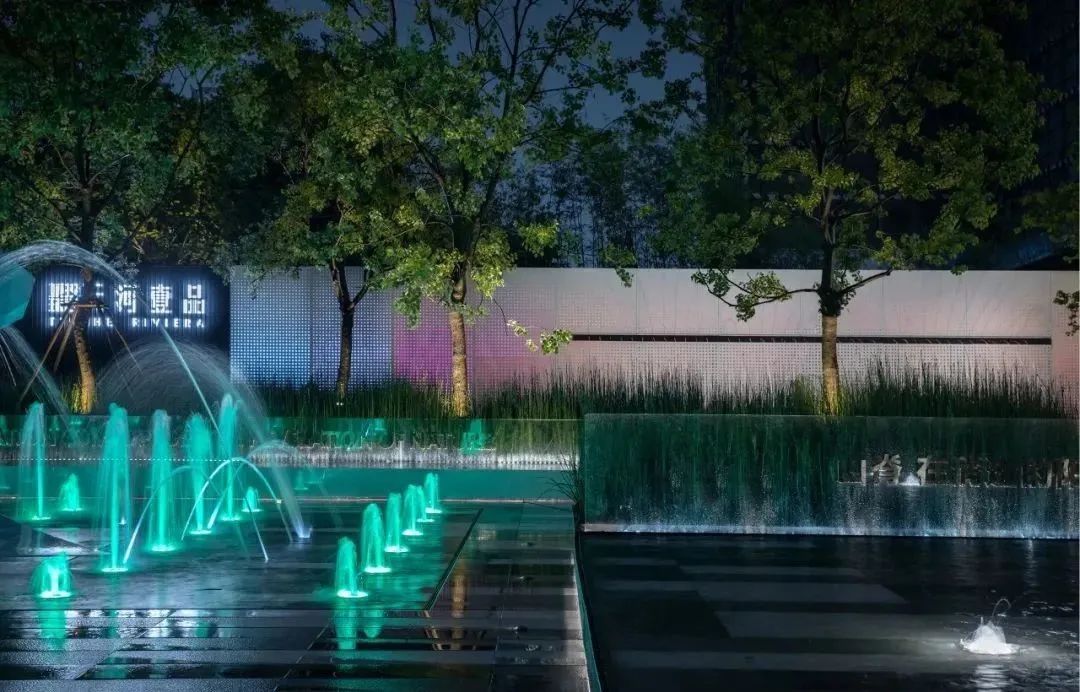 自然跌水景观,水幕瀑布跌水景观效果图