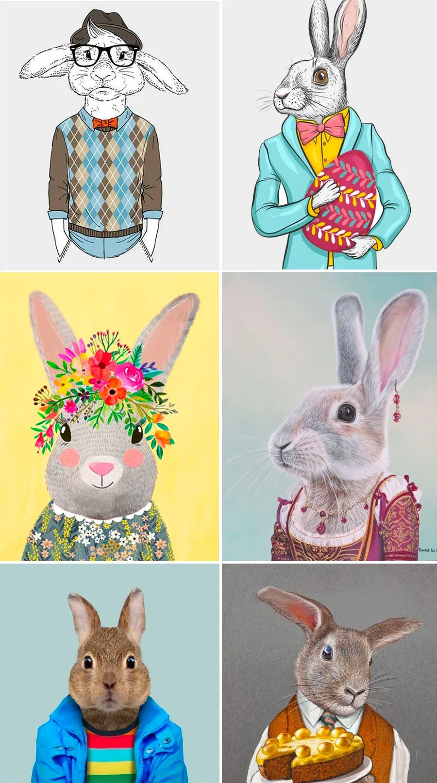 儿童画卡通小动物的步骤,儿童画创意兔子教案