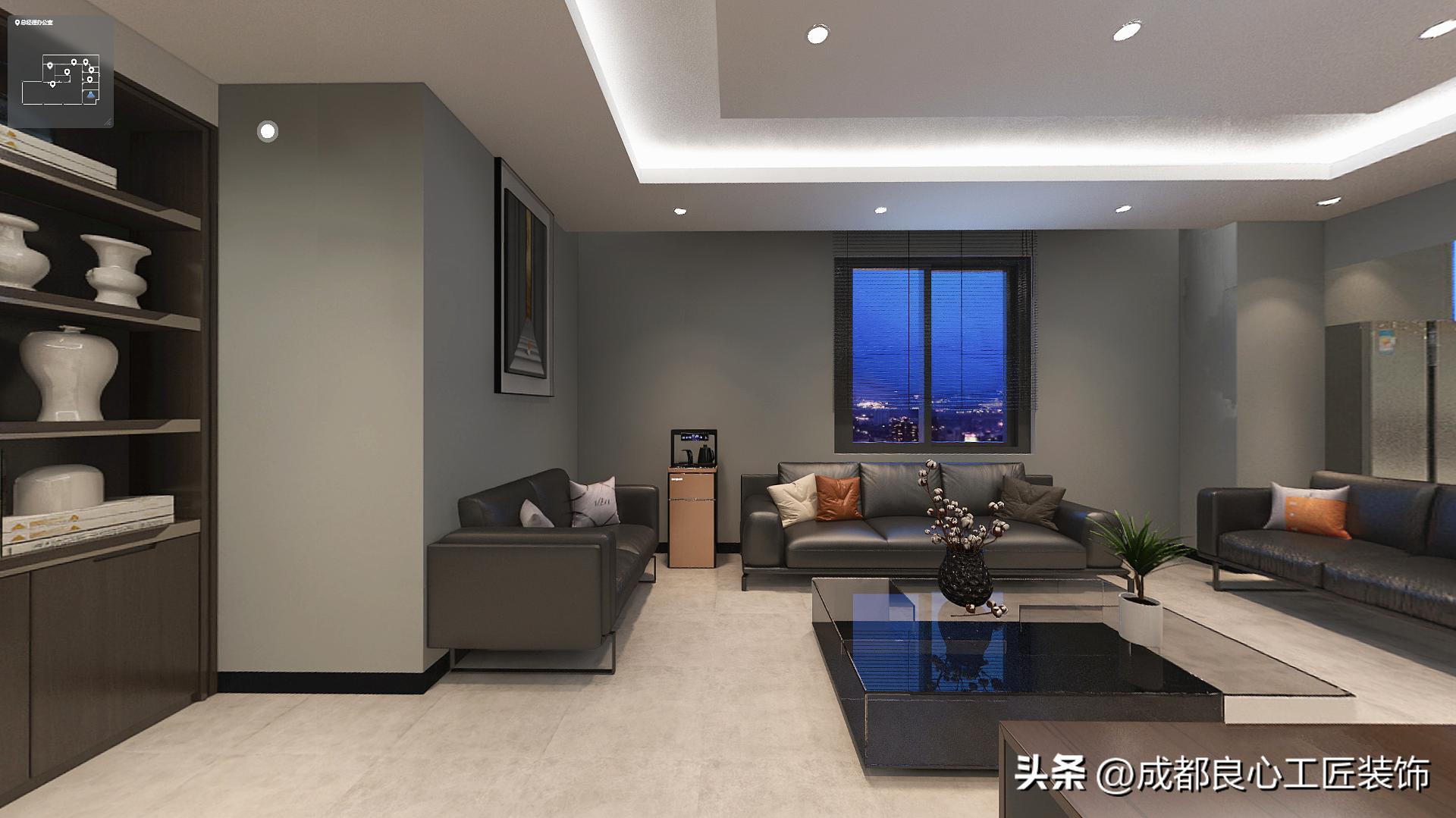 现代简约风工装|星光无垠1000㎡办公室装修,星辰大海,共赴征程