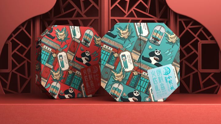 国潮食品糕点包装,国潮系列产品包装设计