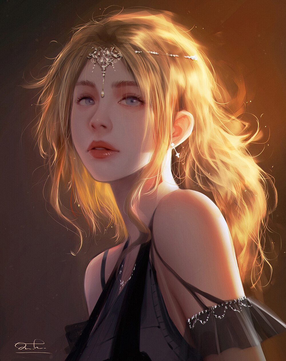 唯美插画头像,自由的头像插画超高清