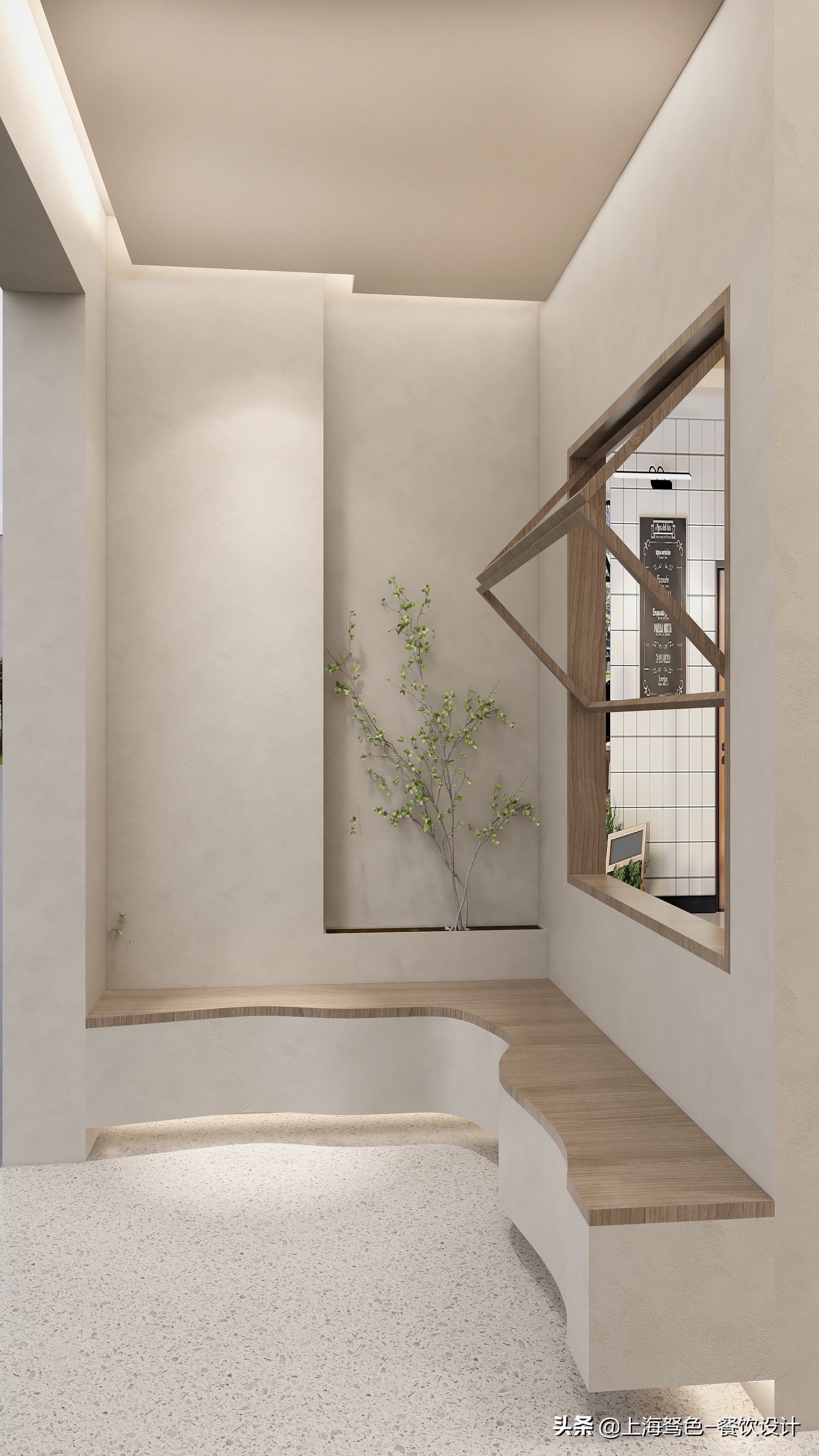 20平方的网红奶茶店简约风,钵钵鸡奶茶店甜品店一体装修风格