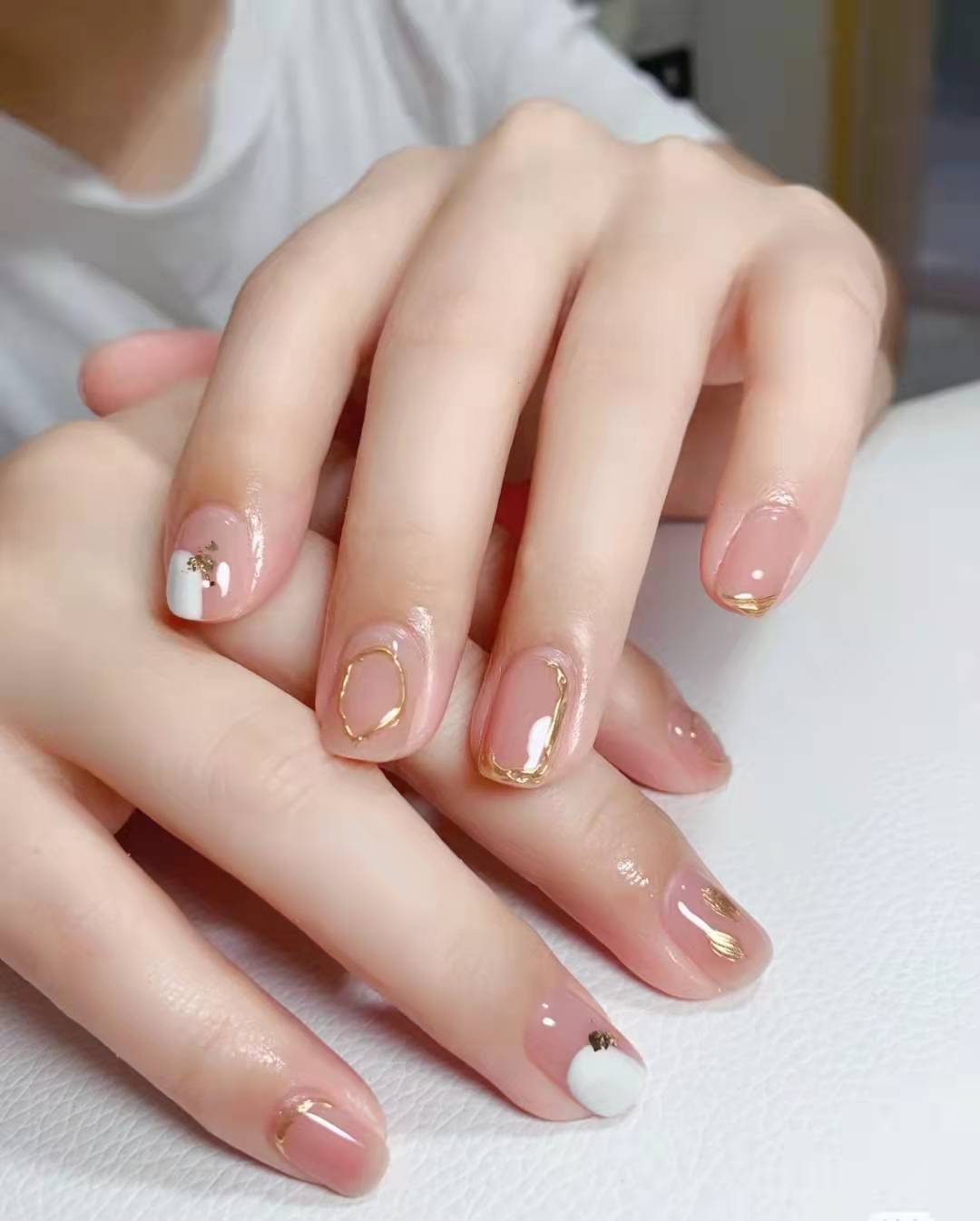 过年短指甲美甲图片大全,短指甲做长美甲疼吗