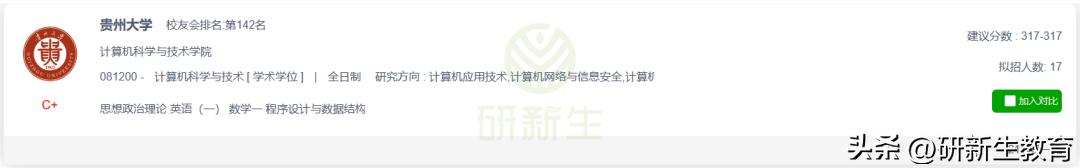 贵州大学计算机科学与技术考研,贵州大学计算机考研怎么样