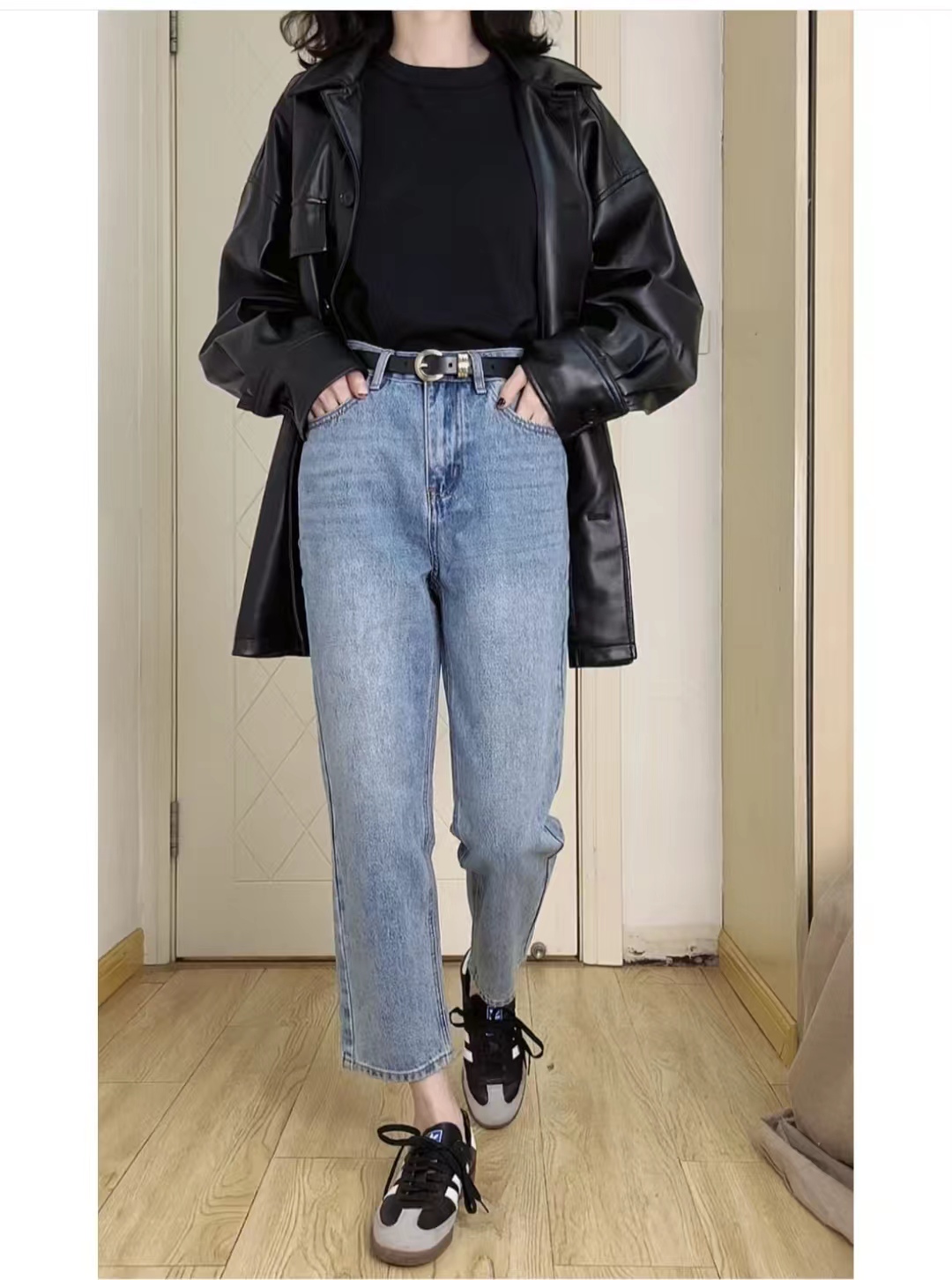 直筒牛仔裤搭配衣服视频大全,2021年直筒牛仔裤衣服搭配