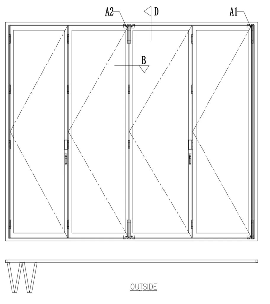 折叠门推拉门,什么是折叠门的尺寸