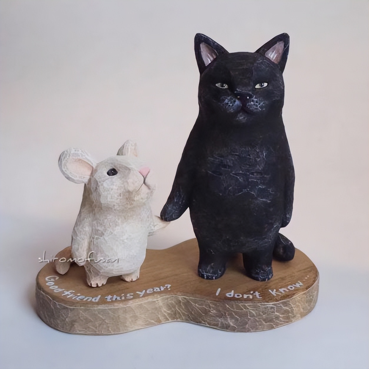 日本艺术家木雕猫,日本木雕艺术家猫