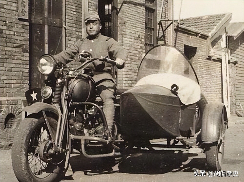 95式军用摩托,日军挂式摩托车