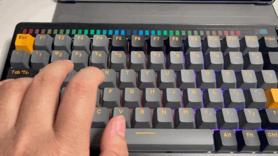 达尔优a84pro顶级外设,达尔优a84pro透明键帽测评