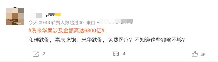 洗米华涉案金额6800亿判多少年,洗米华涉案多少个亿