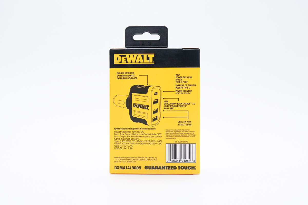 车载充电器隐藏式66w评测,得伟车载充电器评测