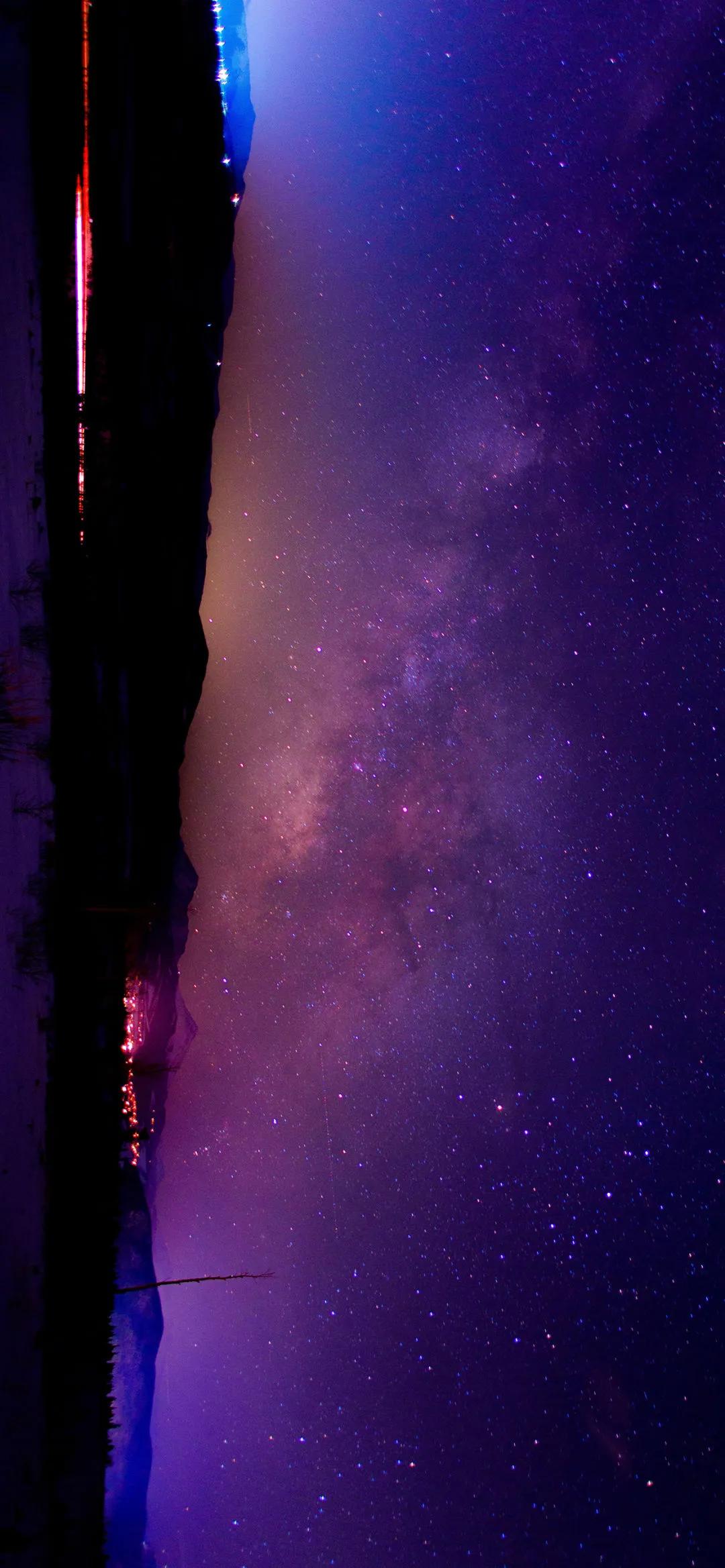 治愈系紫色手机壁纸,主屏和锁屏壁纸一对紫色