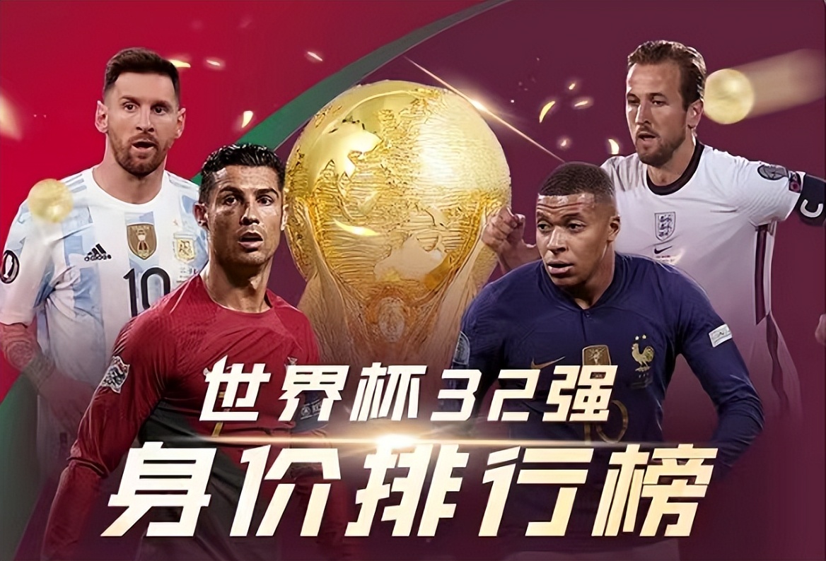 世界杯32强身价排行：英巴法前三，阿根廷仅第7，卡塔尔垫底